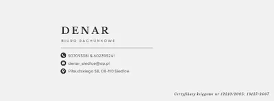 Biuro Rachunkowe Denar Siedlce Sp. z o.o.